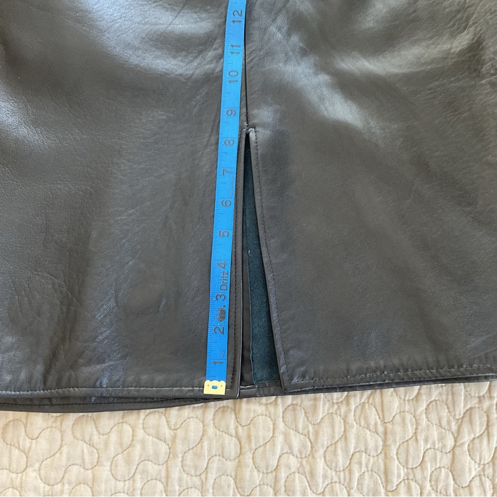 Black Leather Halter Dress - Picture 13 of 16